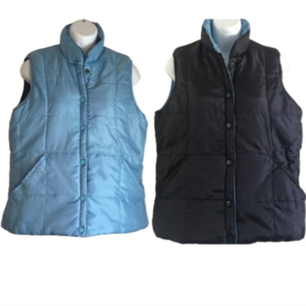 Reversible Light Blue/ Dark Blue Vest